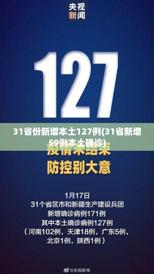 31省份新增本土127例(31省新增59例本土确诊) 31省份新增本土127例(31省新增59例本土确诊)