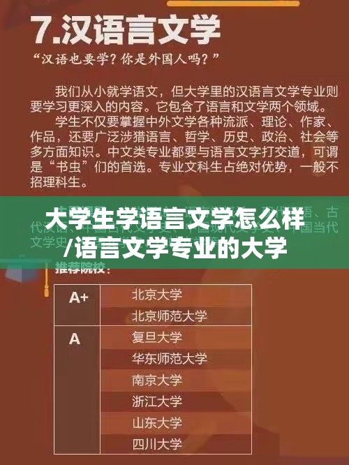 大学生学语言文学怎么样/语言文学专业的大学 大学生学语言文学怎么样/语言文学专业的大学
