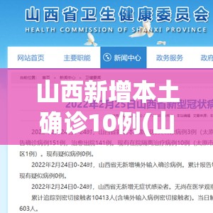 山西新增本土确诊10例(山西最近10天发烧新闻) 山西新增本土确诊10例(山西最近10天发烧新闻)