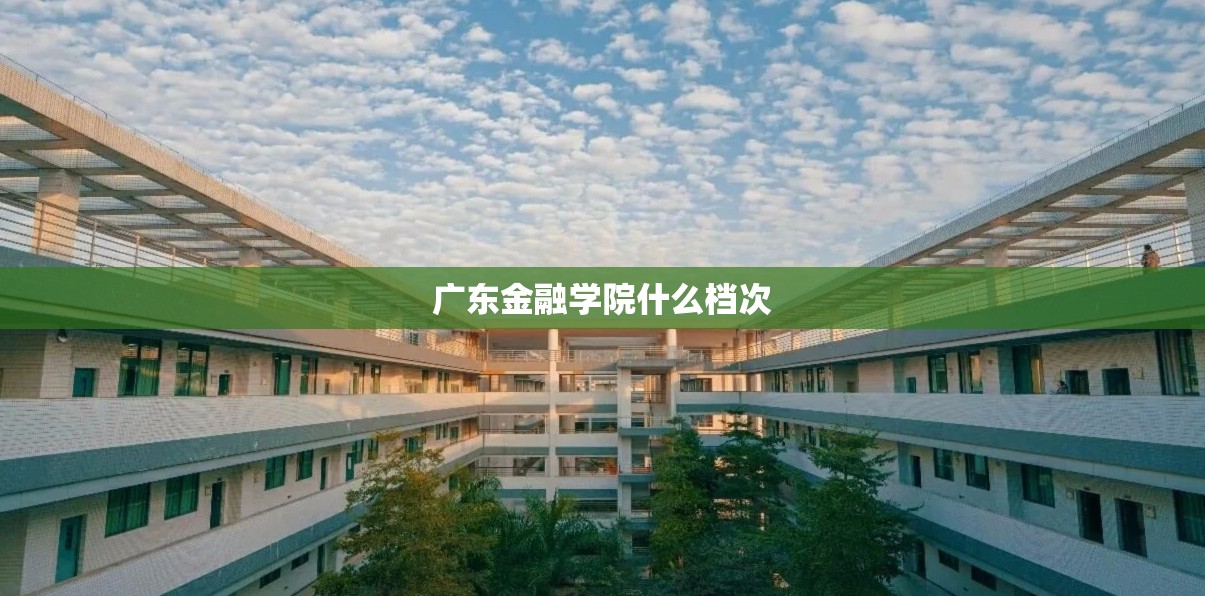 广东金融学院什么档次