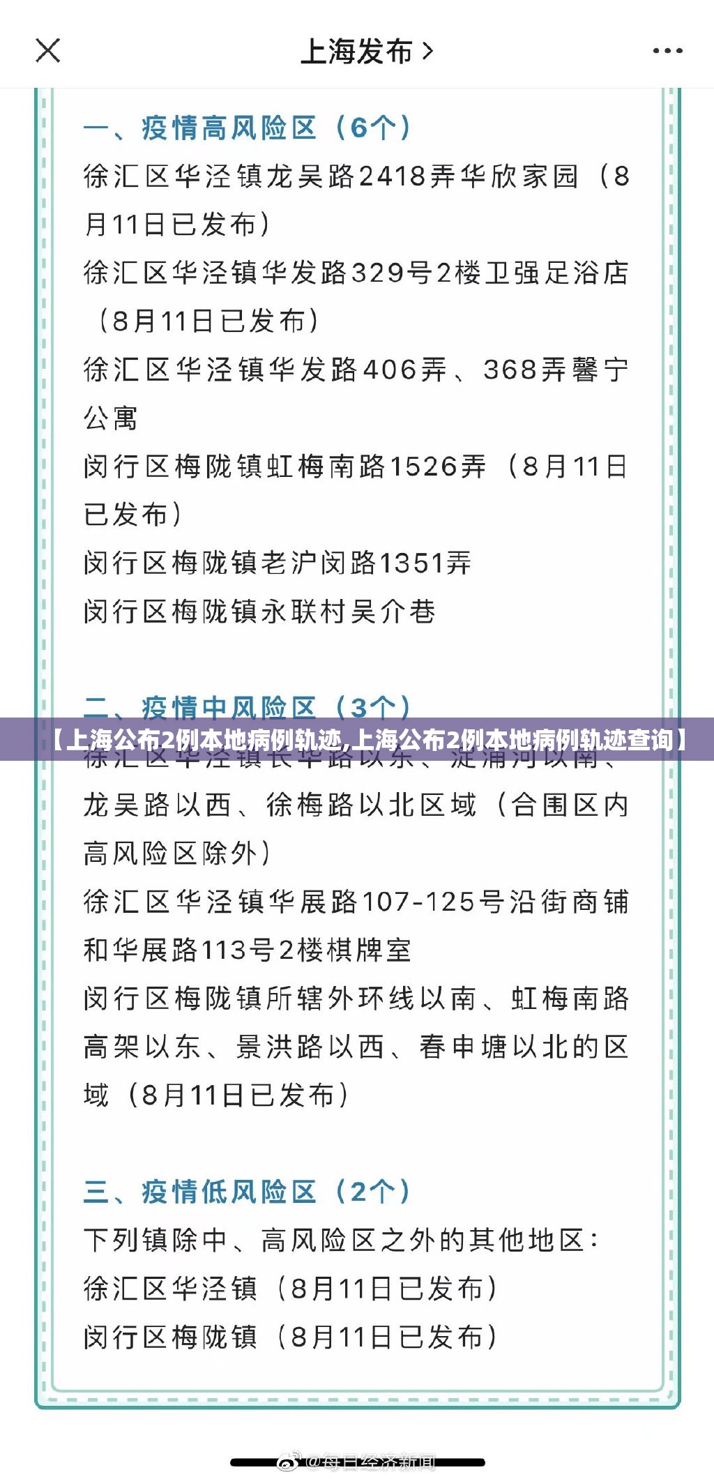 【上海公布2例本地病例轨迹,上海公布2例本地病例轨迹查询】 【上海公布2例本地病例轨迹,上海公布2例本地病例轨迹查询】