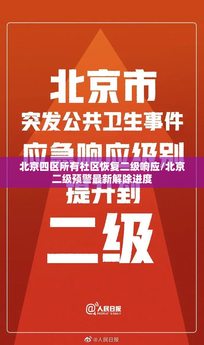 北京四区所有社区恢复二级响应/北京二级预警最新解除进度