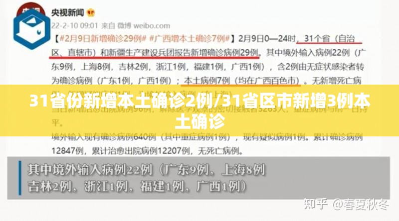31省份新增本土确诊2例/31省区市新增3例本土确诊