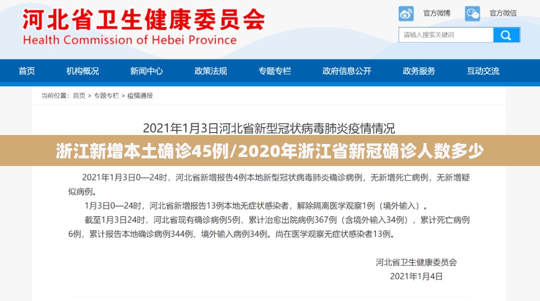 浙江新增本土确诊45例/2020年浙江省新冠确诊人数多少