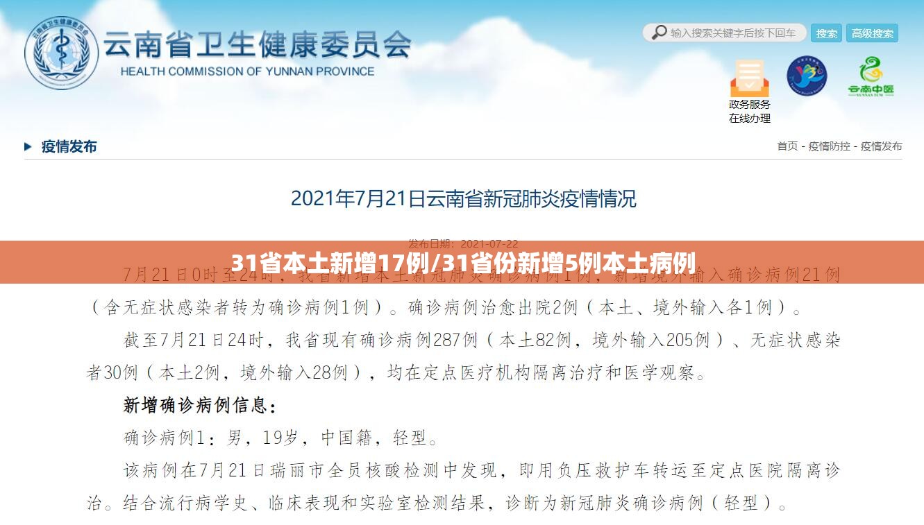 31省本土新增17例/31省份新增5例本土病例 31省本土新增17例/31省份新增5例本土病例