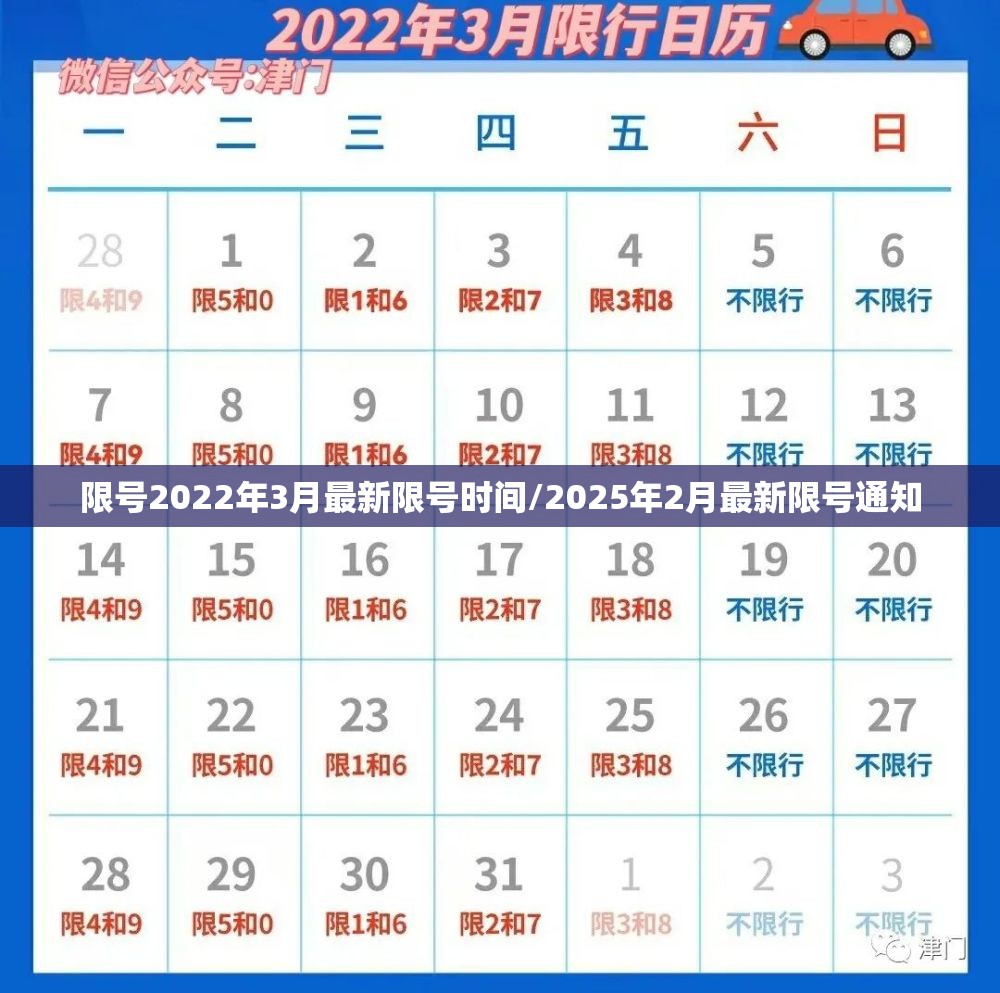 限号2022年3月最新限号时间/2025年2月最新限号通知